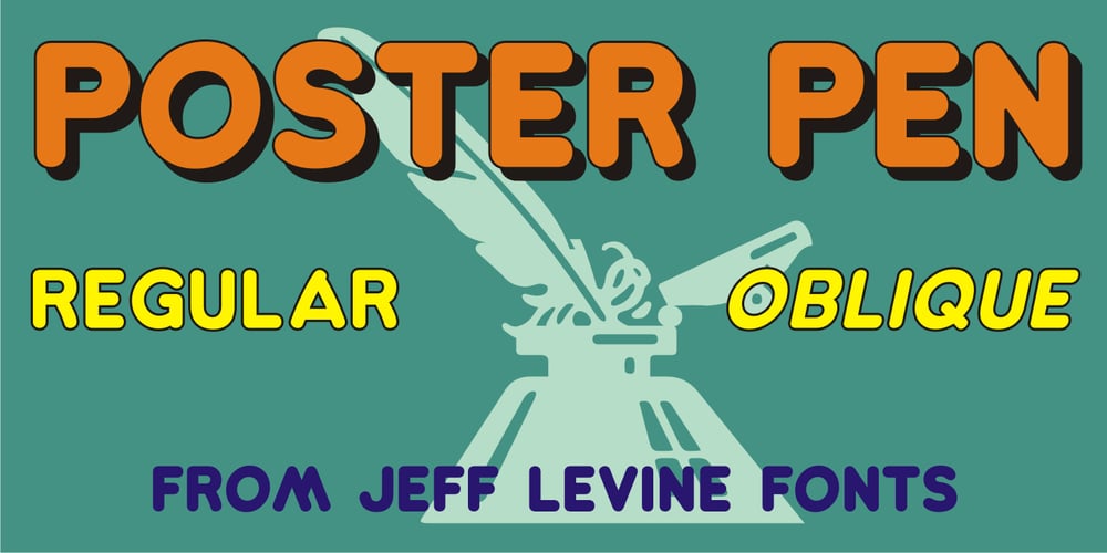 Poster Pen JNL font