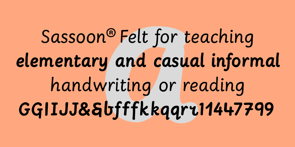 Sassoon Felt font