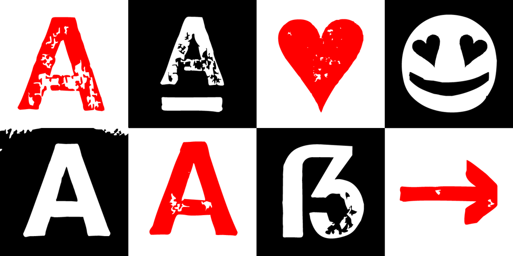 Hand Stamp Swiss Rough Sans font