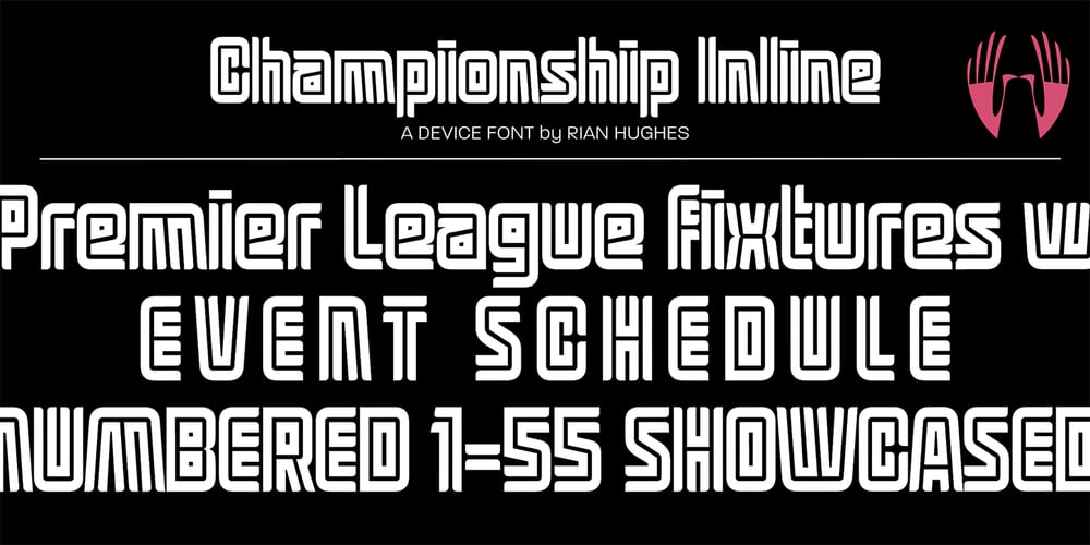 Championship Inline font