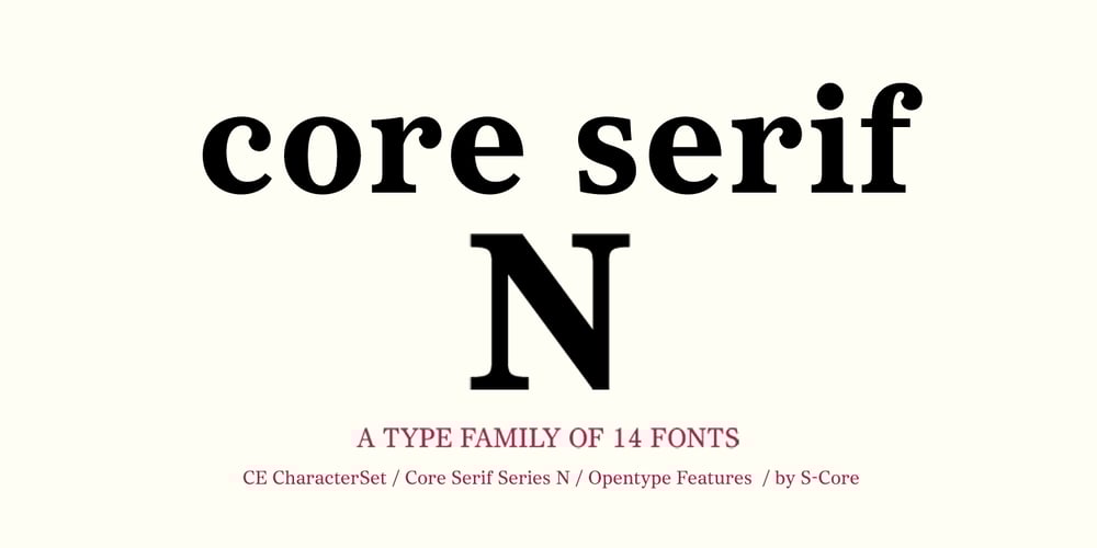 Core Serif N font