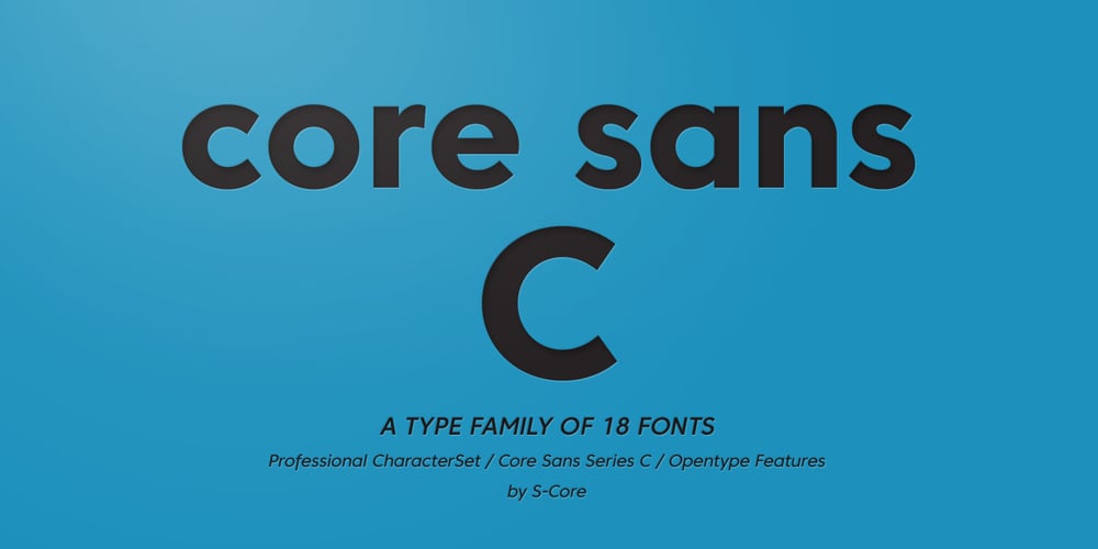 Core Sans C font