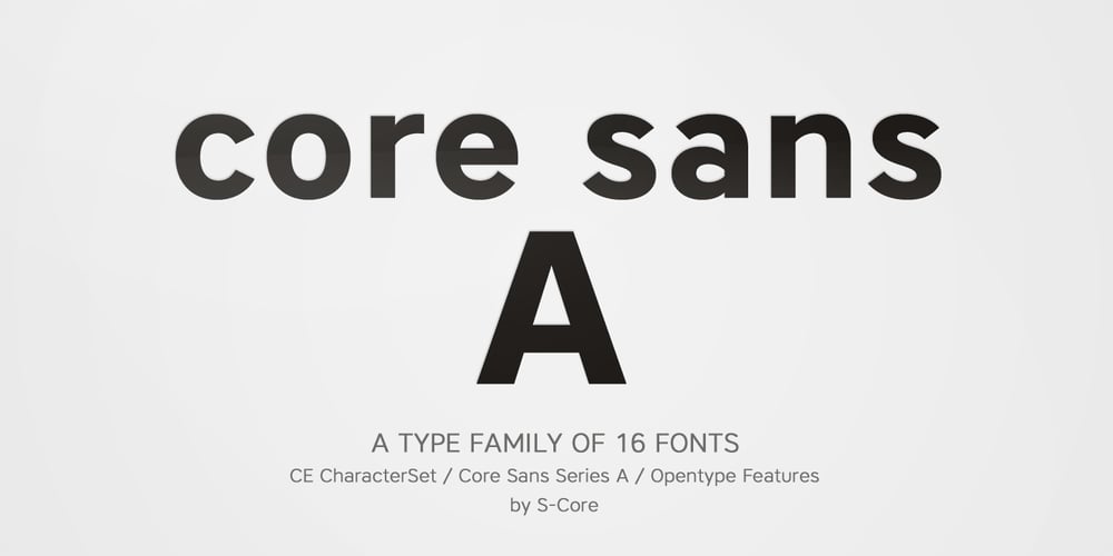 Core Sans A font