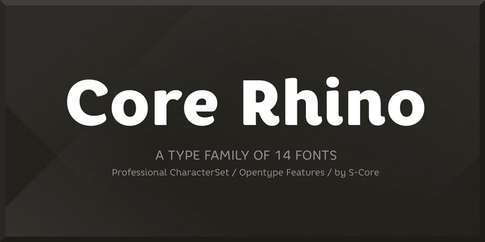 Core Rhino font