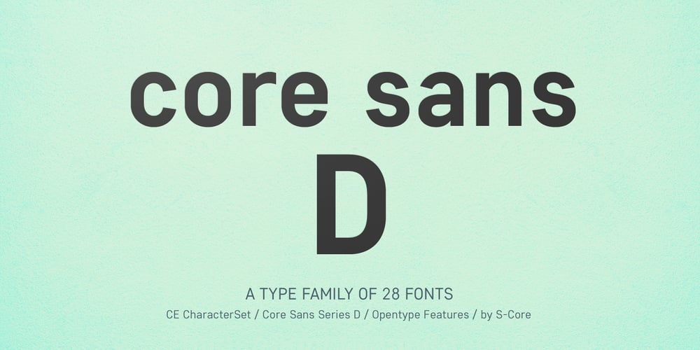 Core Sans D font