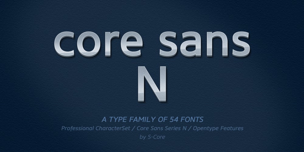 Core Sans N font