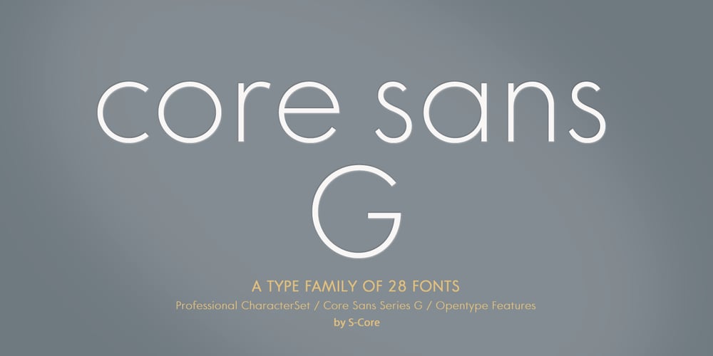 Core Sans G font