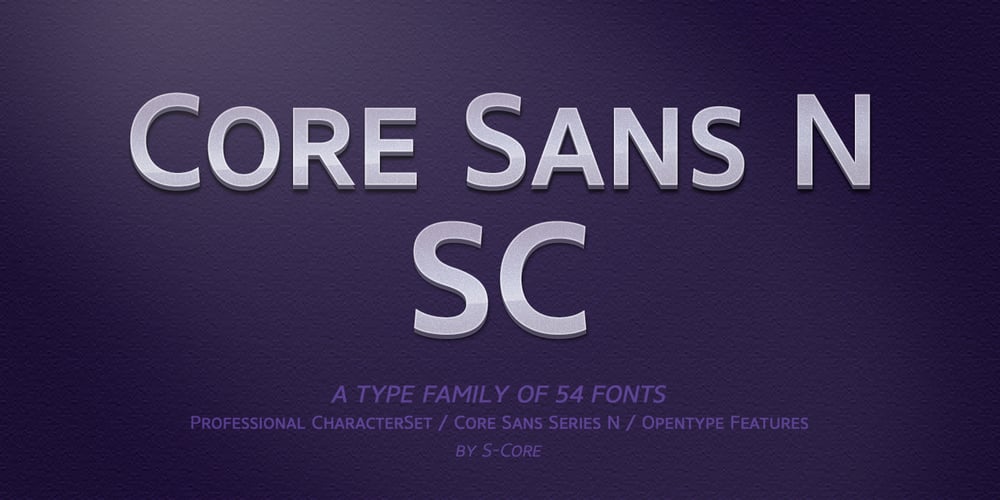 Core Sans N SC font