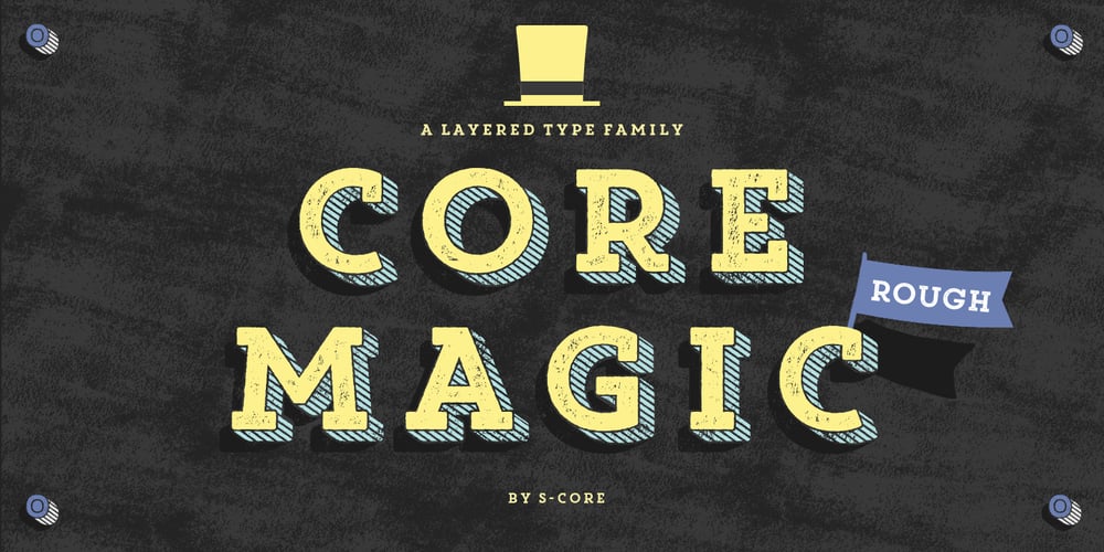 Core Magic Rough font