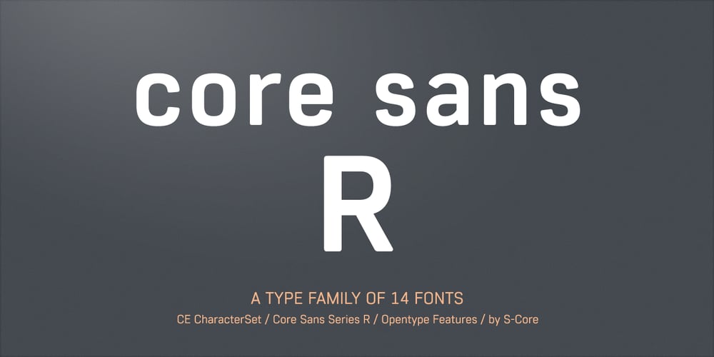 Core Sans R font