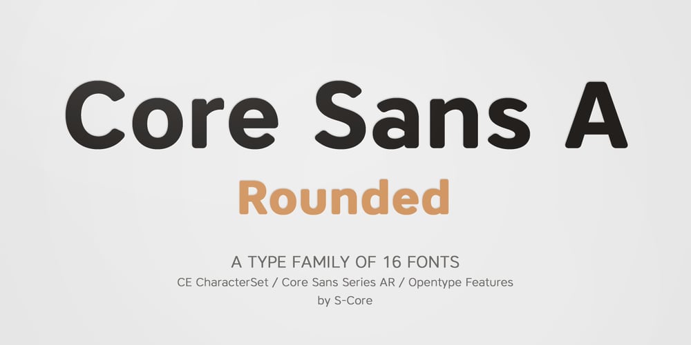 Core Sans AR font