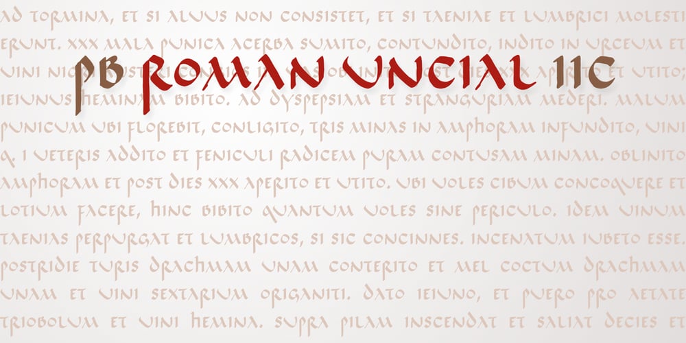 PB Roman Uncial IIc font