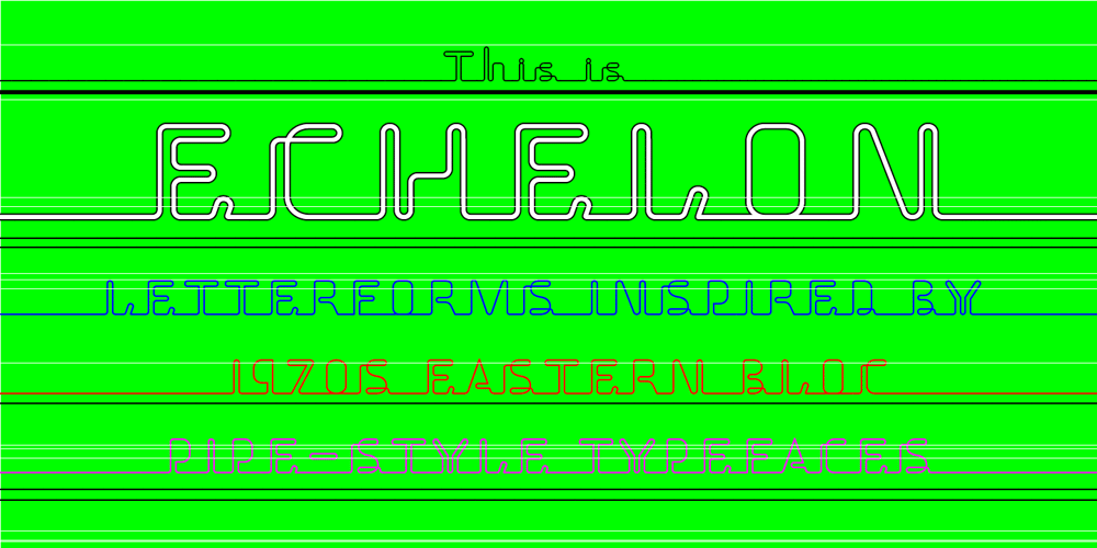 Echelon font