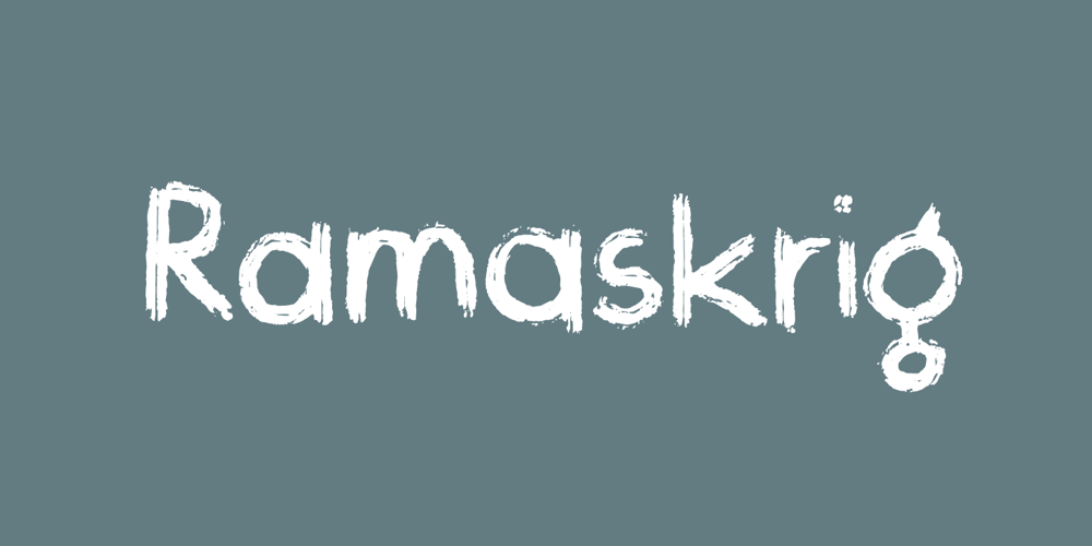 Ramaskrig font