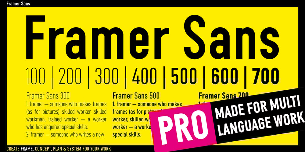 Framer Sans font