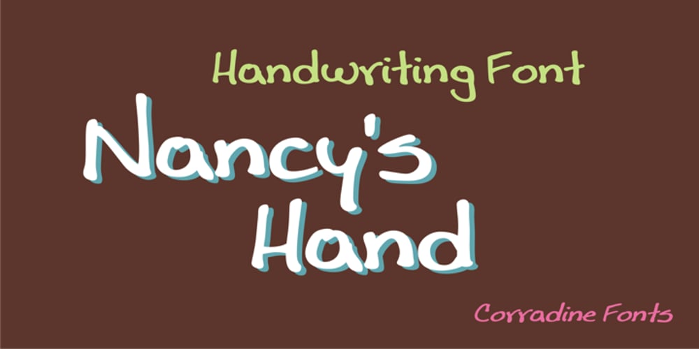 Nancy’s Hand font