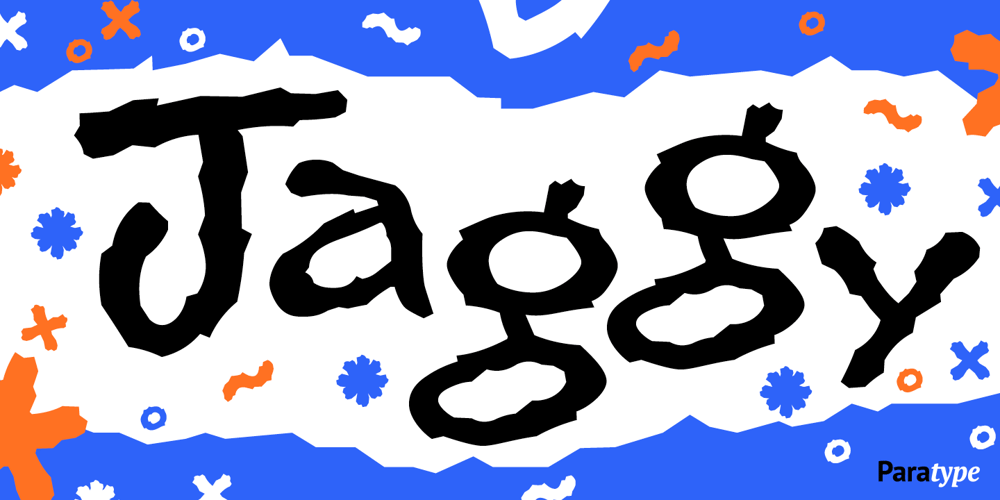 Jaggy font