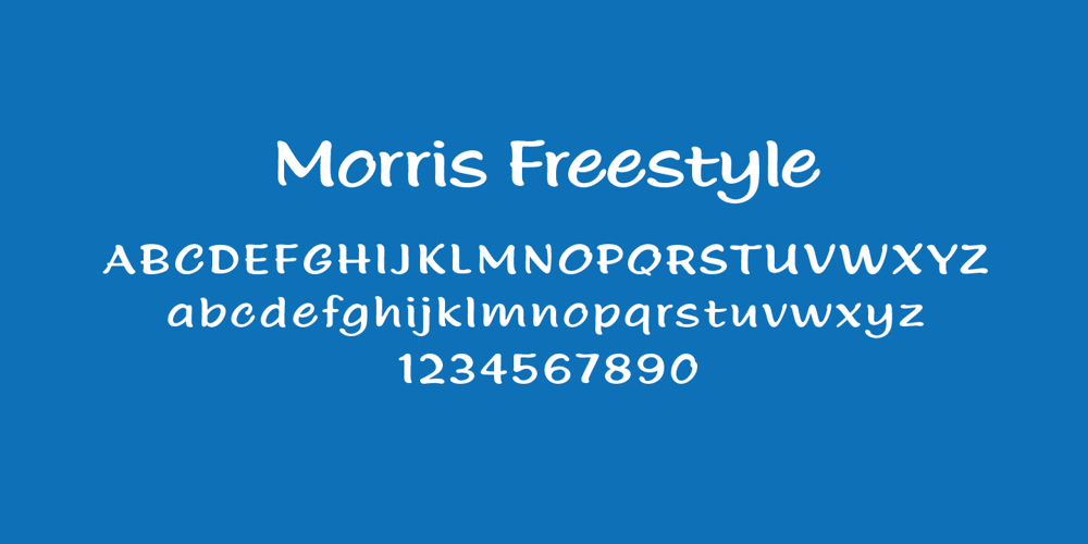 Morris Freestyle font