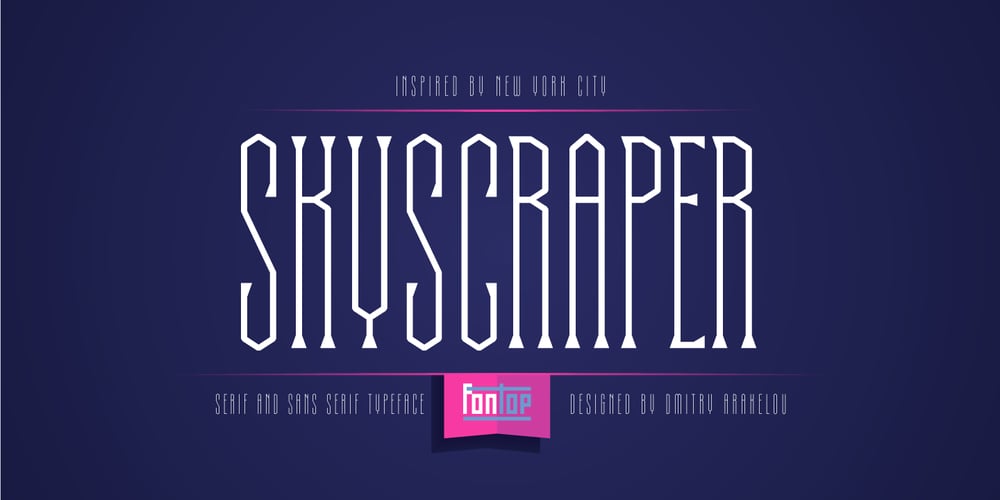 Skyscraper font