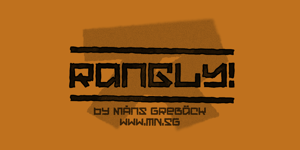 Rangly font