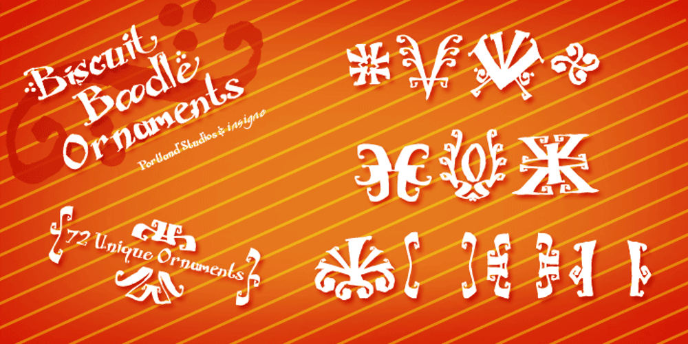 Biscuit Boodle Ornaments font