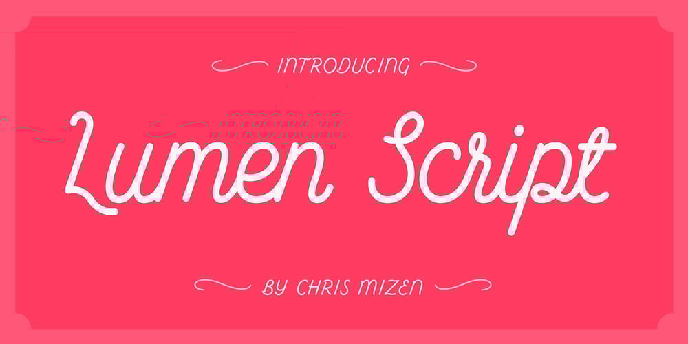 Lumen Script font