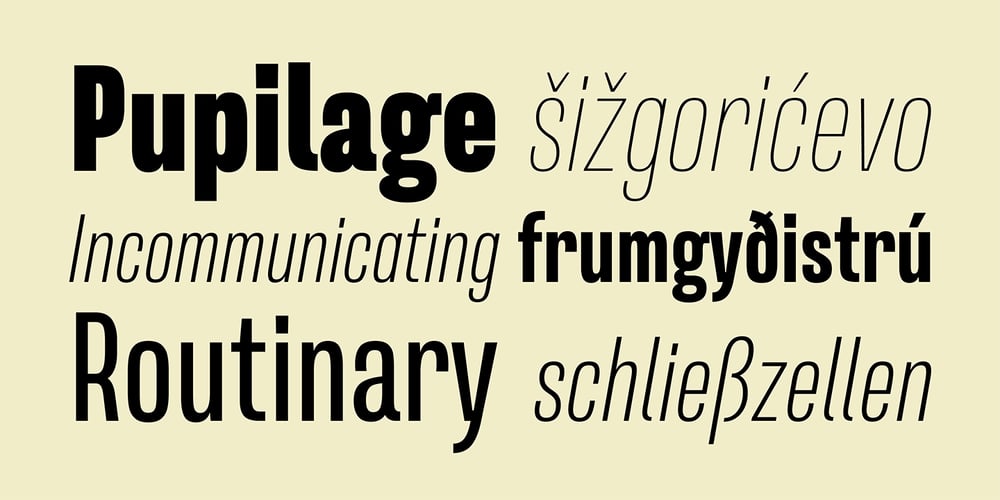 Naratif Condensed font
