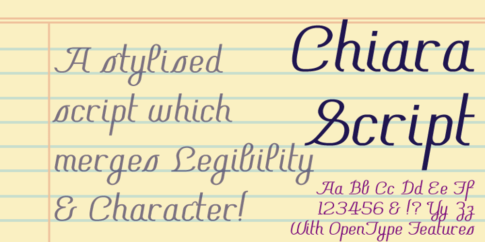 Chiara Script font