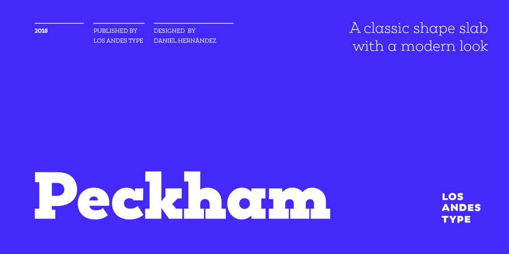 Peckham font