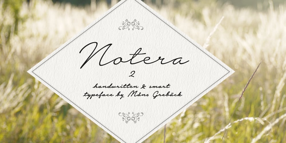 Notera 2 font
