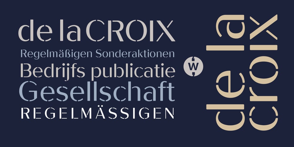 De La Croix font