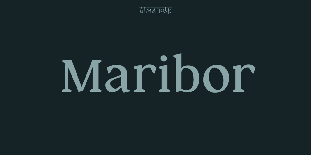Maribor font