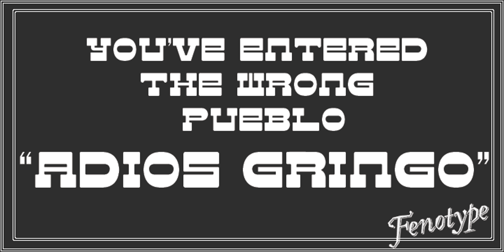 Adios Gringo font