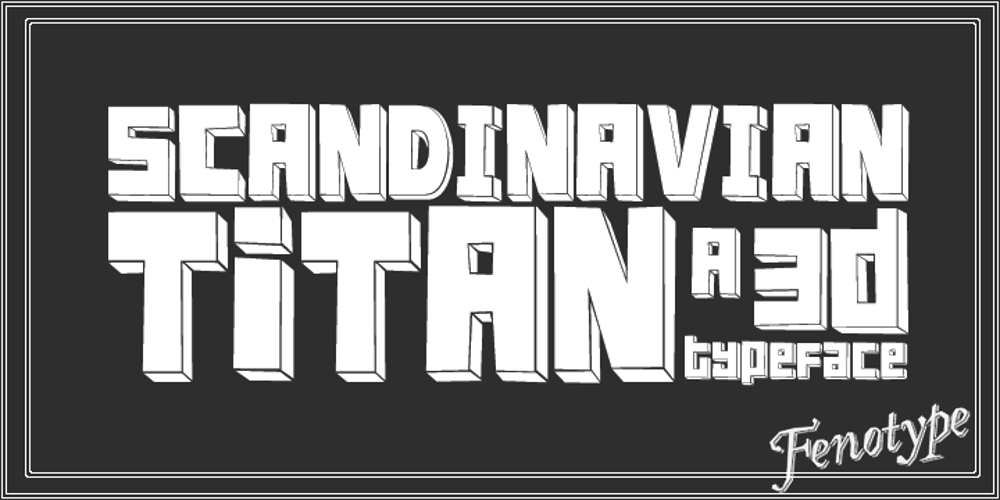 FT Scandinavian Titan font