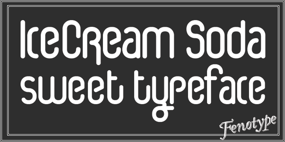Ice Cream Soda font