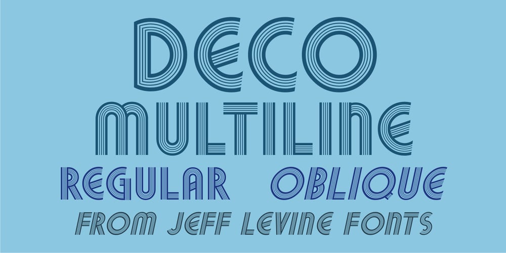 Deco Multiline JNL font
