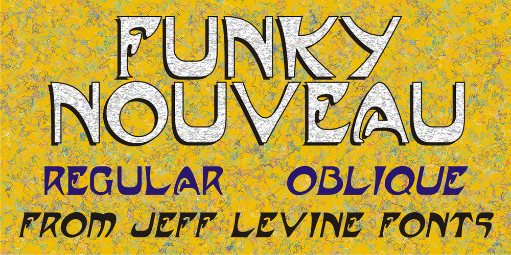 Funky Nouveau JNL font