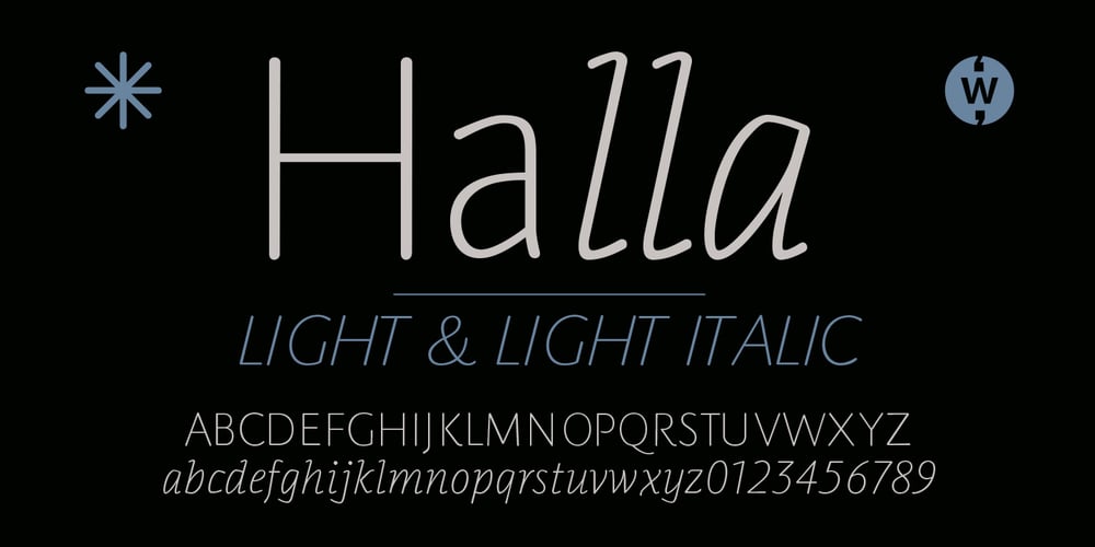 Halla font