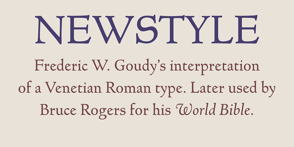 Newstyle font