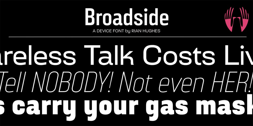 Broadside font
