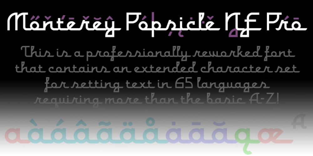 Monterey Popsicle NF Pro font
