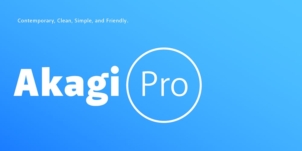 Akagi Pro font