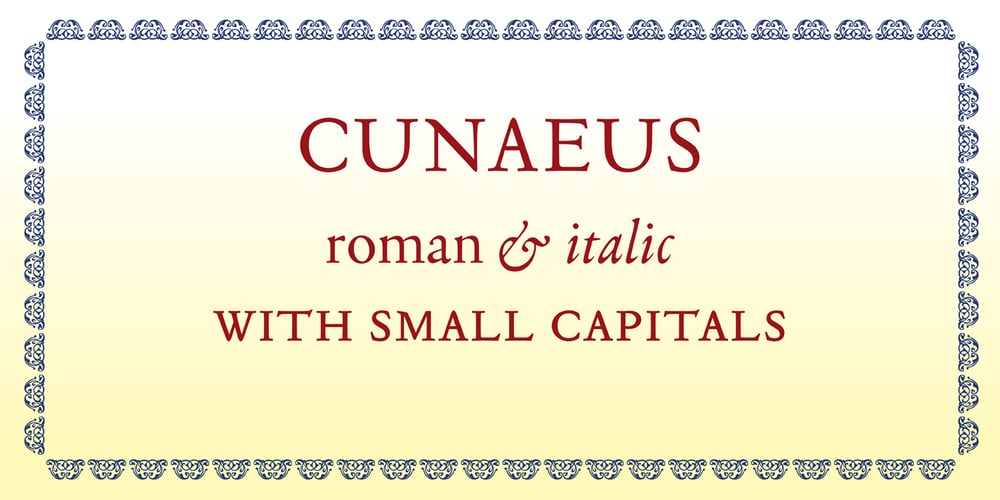 Cunaeus font