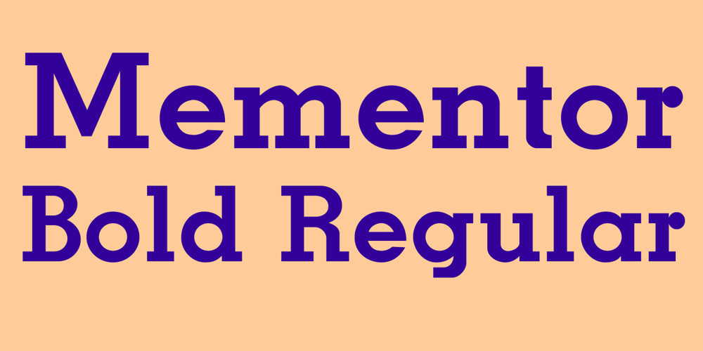 Mementor Bold font