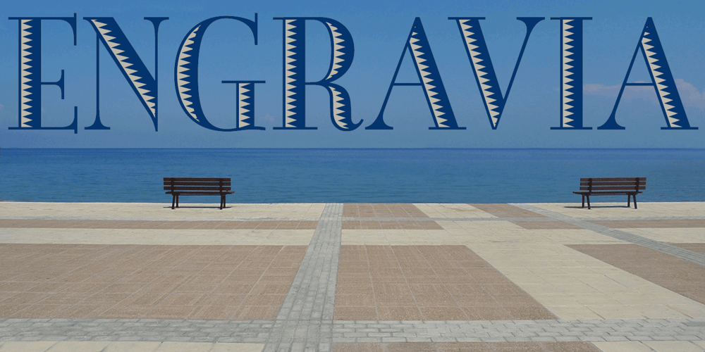 Engravia font