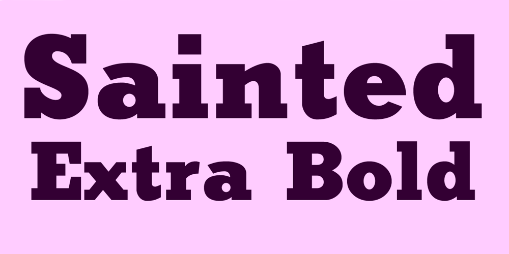 Sainted Extra Bold font