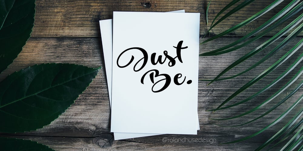 Just Be font