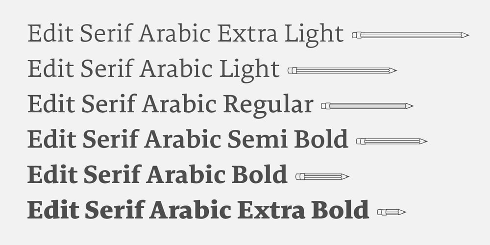 Edit Serif Arabic font