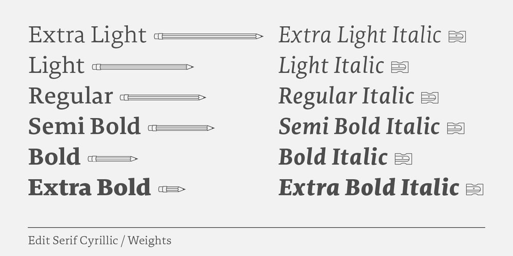 Edit Serif Cyrillic font