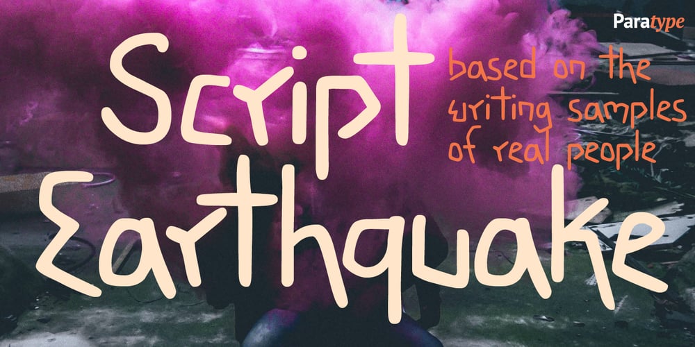 PT Earthquake font